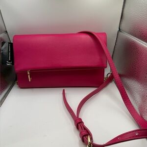 INC brand new with tags Pink Leather Crossbody Bag